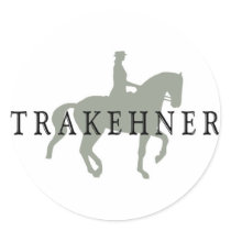TRAKEHNER with Dressage Horse & Rider stickers by dogsandhorses TRAKEHNER with Dressage Horse & Rider stickers