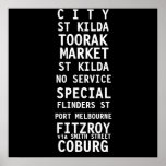 TRAM SCROLL MELBOURNE VINTAGE posters