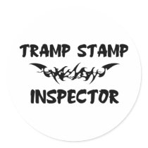 Tramp Stamp Inspector stickers