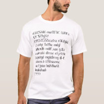 Tramping on the Chats t-shirts