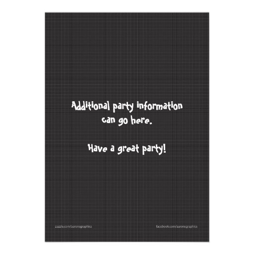 Trampoline Birthday Party Invitation