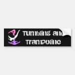 Trampoline gymnast bumper sticker
