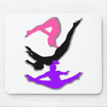 Trampoline gymnast mouse pad