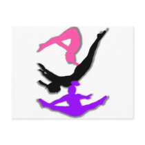 Trampoline gymnast post cards