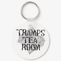 tramps tea room Keychain by ianbyfordart tramps tea room Keychain