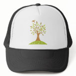 Tranquil Autumn Scene Mesh Hat