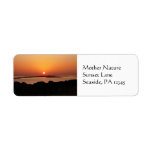 Tranquil Greek Sunset Return Address Labels