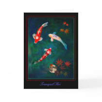 Tranquil Koi cards
