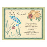 Tranquil Ladybugs Neutral Baby Shower Invitations invitations