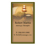 Massage Therapy Business Cards