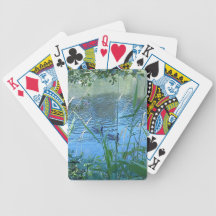 Tranquil River Geese Poker Deck