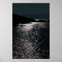 tranquil rocky kerry night view print