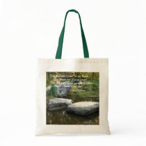Tranquil Stream - Budget Tote #2 bags by bontondesigns Tranquil Stream - Budget Tote #2 bags
