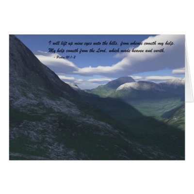 Tranquil Valley with Verse Greeting Cards by jasonmit
