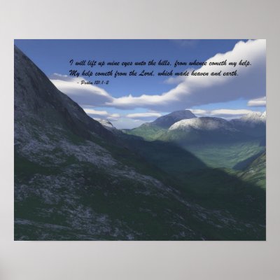 Tranquil Valley with Verse Poster by jasonmit