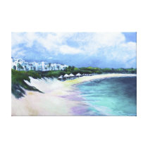 'Tranquility, Anguilla' by Kandy Cross Stretched Canvas Prints