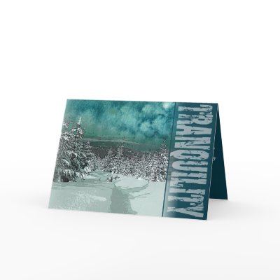 tranquility greeting card by cardtricks