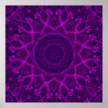 Tranquility Fractal Kaleidoscope Poster