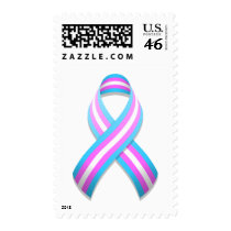 Trans Awareness Ribbon Postage