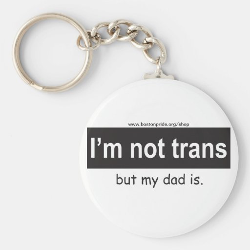 Trans Dad  Keychain