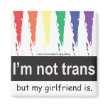 Trans Girlfriend Magnet Square
