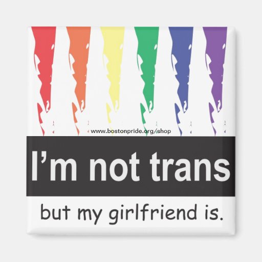 Trans Girlfriend Magnet Square