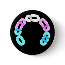 Trans Morse Code Arc Round Button buttons