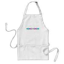 Trans Morse Code Bar Apron aprons