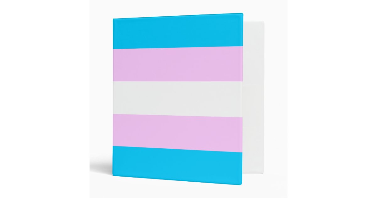 Trans pride binder Zazzle