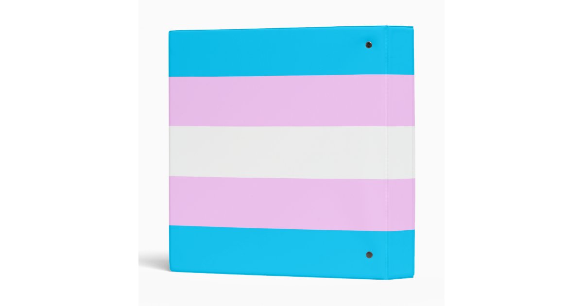 Trans pride binder Zazzle