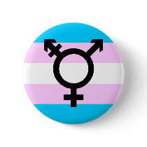Trans Pride button - with symbol
