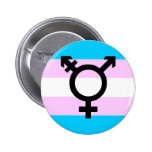 Trans Pride button - with symbol