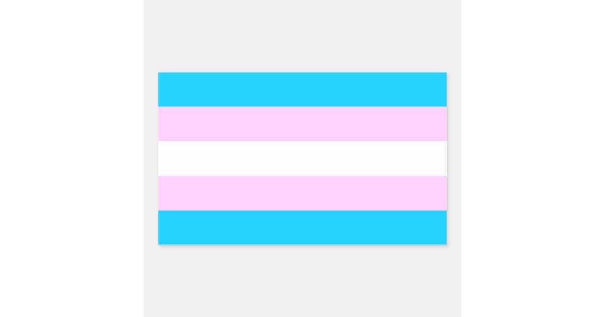 Trans pride flag stickers | Zazzle
