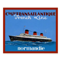 Transatlantique ~ Vintage Travel Advertising Posters