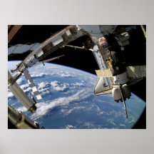 Transbordador espacial la Atlántida y ISS (STS-115 Posters