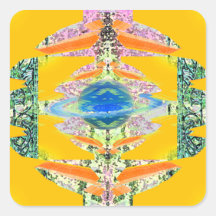 "Transcendent"  CricketDiane Visual Languages Square Stickers