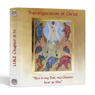 Transfiguration of Christ 3 Ring Binder