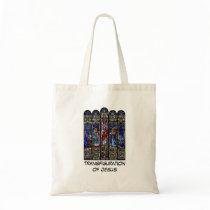 Transfiguration of Jesus Christ Stained Glass Art Canvas Bag