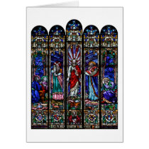 Transfiguration of Jesus Christ Stained Glass Art Card