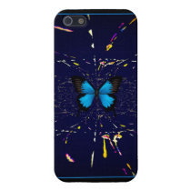 Transformation Blue Butterfly i-phone 5 case iphone cases