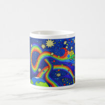 Transformation in Blue Mug mugs