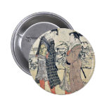 Transformed falconry by Utagawa, Toyohiro Ukiyoe Pins
