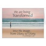 Transformed into His Image Bible, Girl on Beach Card