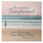 Transformed into His Image Bible, Girl on Beach Tile