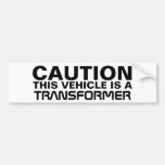 Transformer Bumper Sticker