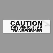 Transformer bumper stickers