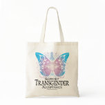 Transgender Butterfly Tote Bags