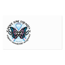 Transgender Butterfly Tribal business cards by fightcancertees Transgender Butterfly Tribal business cards