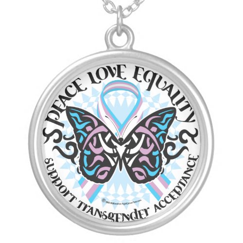 Transgender Butterfly Tribal necklace