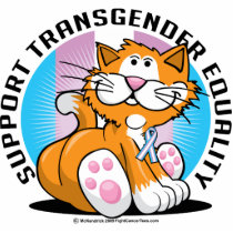 Transgender Cat Cut Out